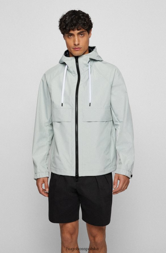 Hugo Boss Wodoodporna kurtka hugo z trójwarstwowego materiału softshell w kolorze jasnozielonym jasnozielony R0X0H64014