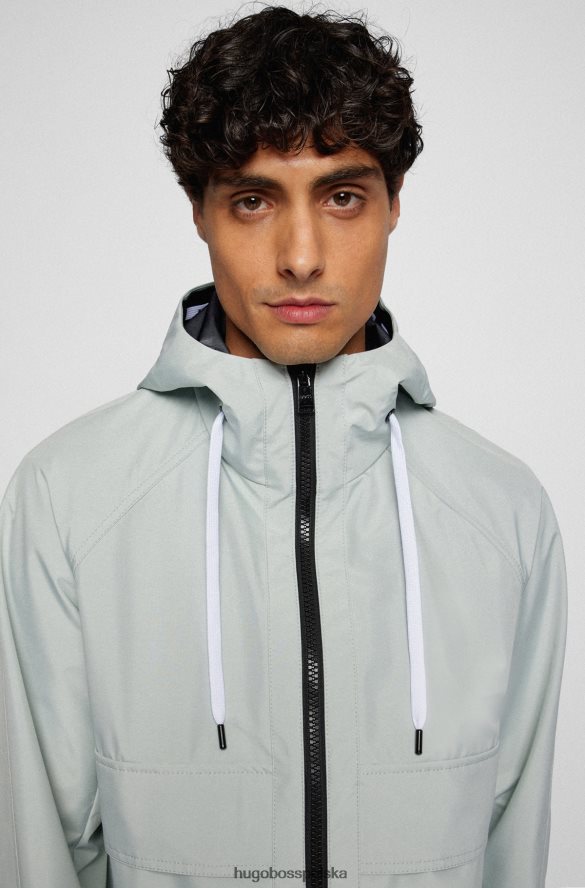 Hugo Boss Wodoodporna kurtka hugo z trójwarstwowego materiału softshell w kolorze jasnozielonym jasnozielony R0X0H64014