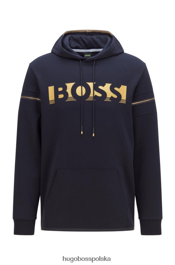 Hugo Boss bluza z kapturem soody 50465949 czerwona czerwony/ciemnoniebieski R0X0H6104