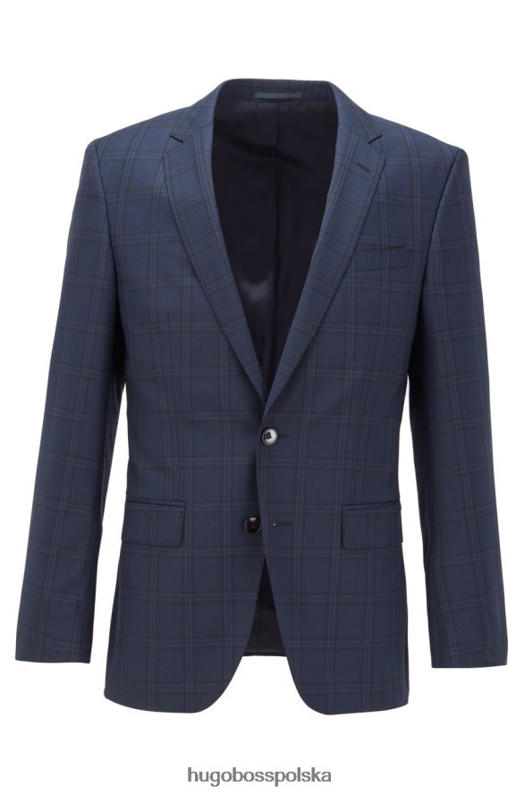Hugo Boss garnitur osobna kurtka huge6 50438439 granatowa marynarka wojenna R0X0H6335