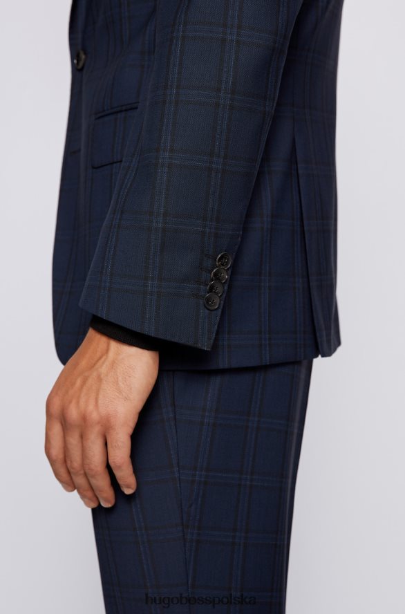 Hugo Boss garnitur osobna kurtka huge6 50438439 granatowa marynarka wojenna R0X0H6335