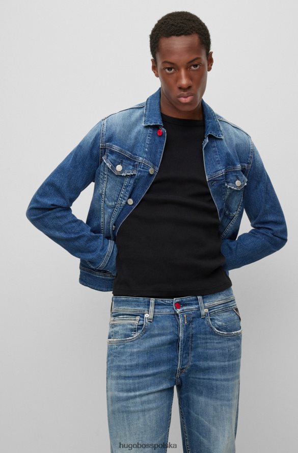 Hugo Boss hugo | Kurtka Replay o regularnym kroju z elastycznego denimu w kolorze średniego błękitu niebieski R0X0H62529