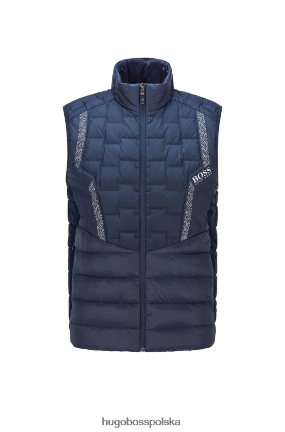 Hugo Boss kamizelka puchowa v marson 50454959 czarna czarny/granatowy/medred R0X0H6197