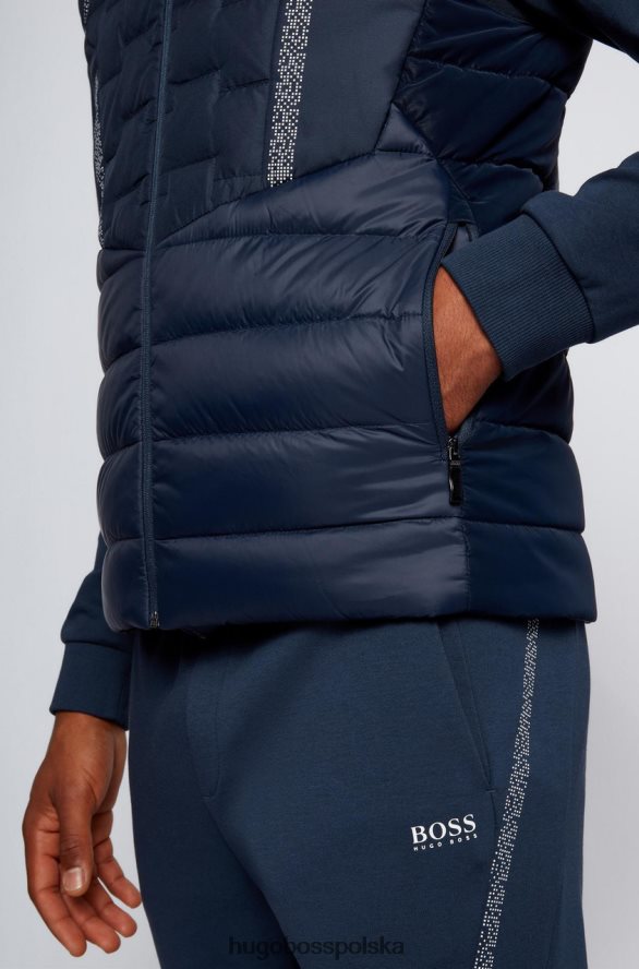 Hugo Boss kamizelka puchowa v marson 50454959 czarna czarny/granatowy/medred R0X0H6197