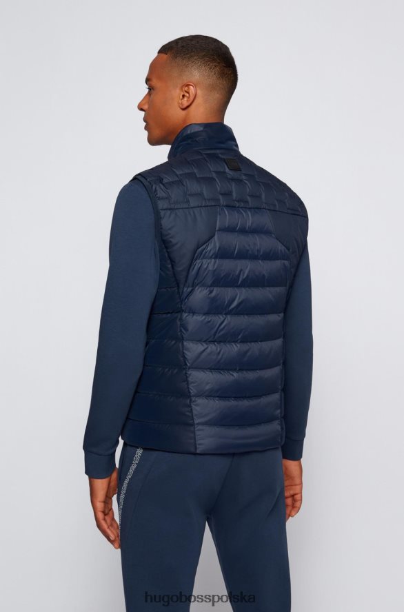 Hugo Boss kamizelka puchowa v marson 50454959 czarna czarny/granatowy/medred R0X0H6197