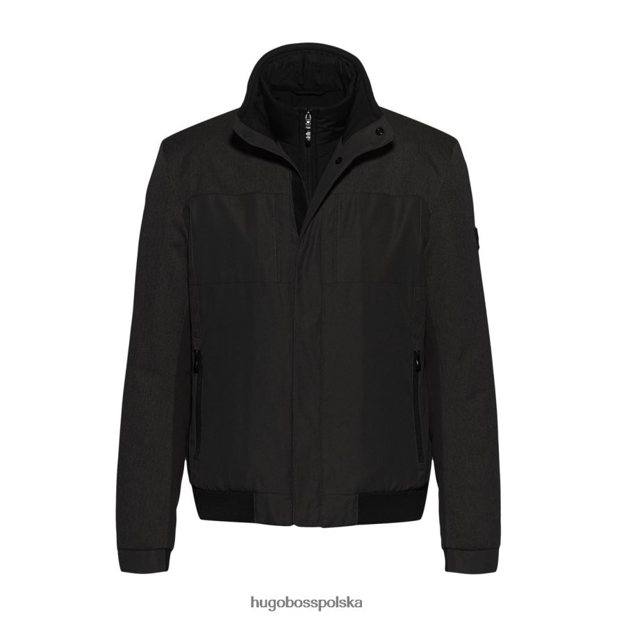 Hugo Boss kurtka casual j candido 50434362 czarna czarny R0X0H6348