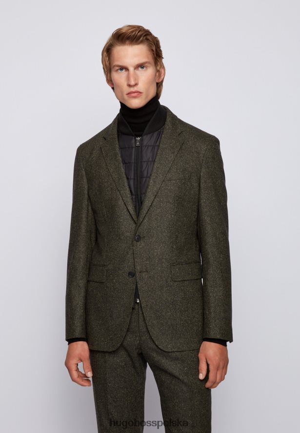 Hugo Boss kurtka sportowa hadik 2 50438380 opengreen otwarty zielony R0X0H6333