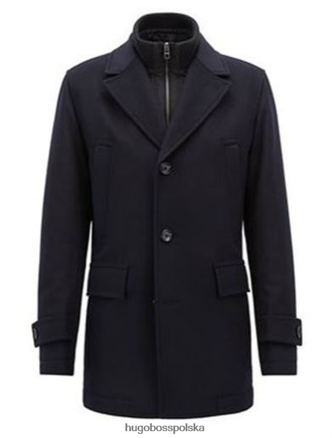 Hugo Boss płaszcz - conway - 50391240 czarny czarny/węgiel R0X0H6465