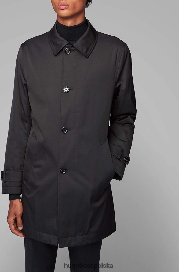Hugo Boss płaszcz dain 50413554** czarny czarny/ciemnoczerwony R0X0H6307