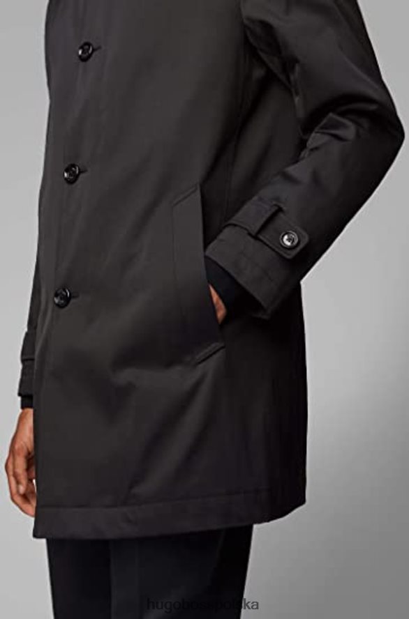 Hugo Boss płaszcz dain 50413554** czarny czarny/ciemnoczerwony R0X0H6307