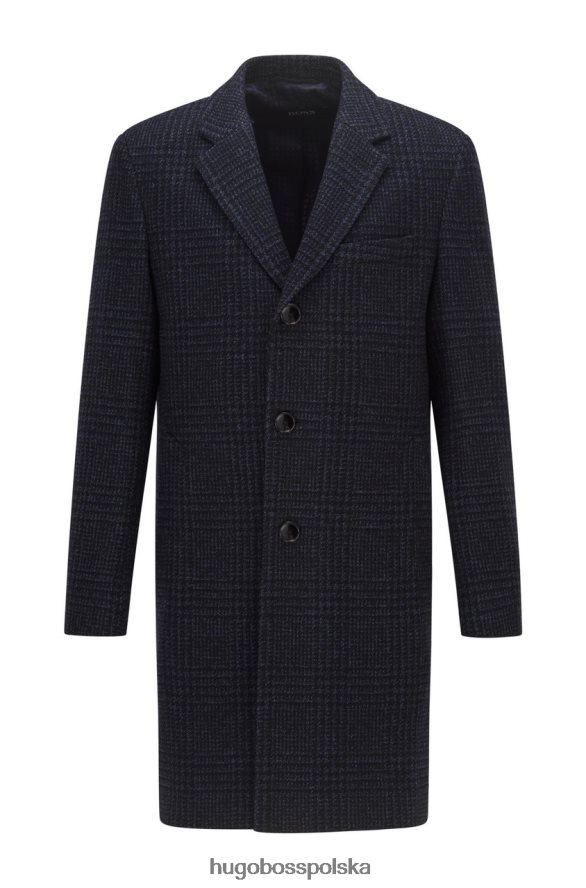 Hugo Boss płaszcz h-hyde 50459007 granatowy marynarka wojenna R0X0H6174