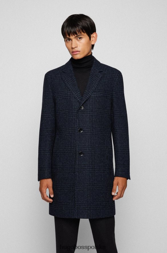 Hugo Boss płaszcz h-hyde 50459007 granatowy marynarka wojenna R0X0H6174