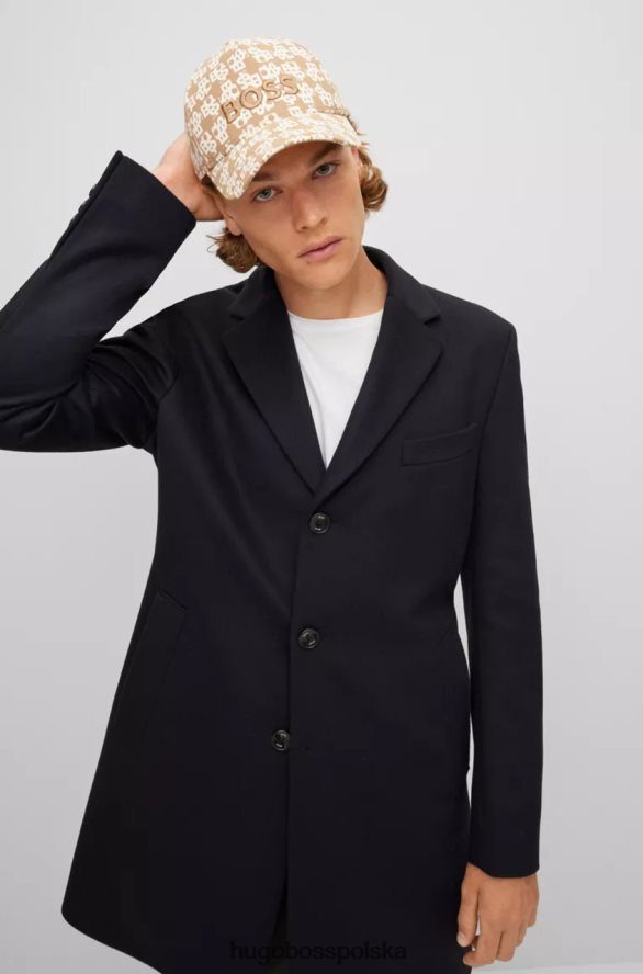 Hugo Boss płaszcz h-hyde 50479756 ciemnoniebieski ciemny niebieski R0X0H618