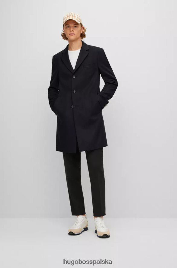 Hugo Boss płaszcz h-hyde 50479756 ciemnoniebieski ciemny niebieski R0X0H618