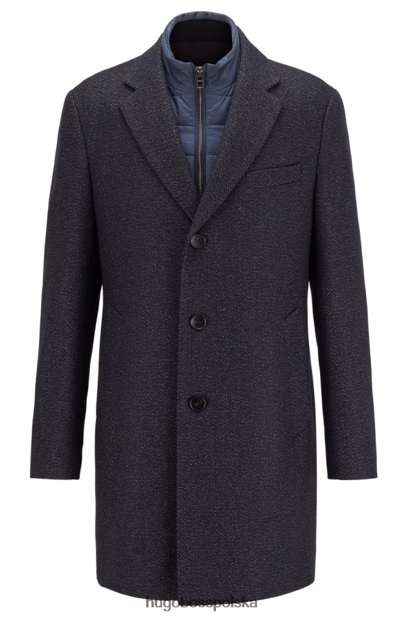 Hugo Boss płaszcz nadim4 50438523 ciemnoniebieski ciemny niebieski R0X0H6321