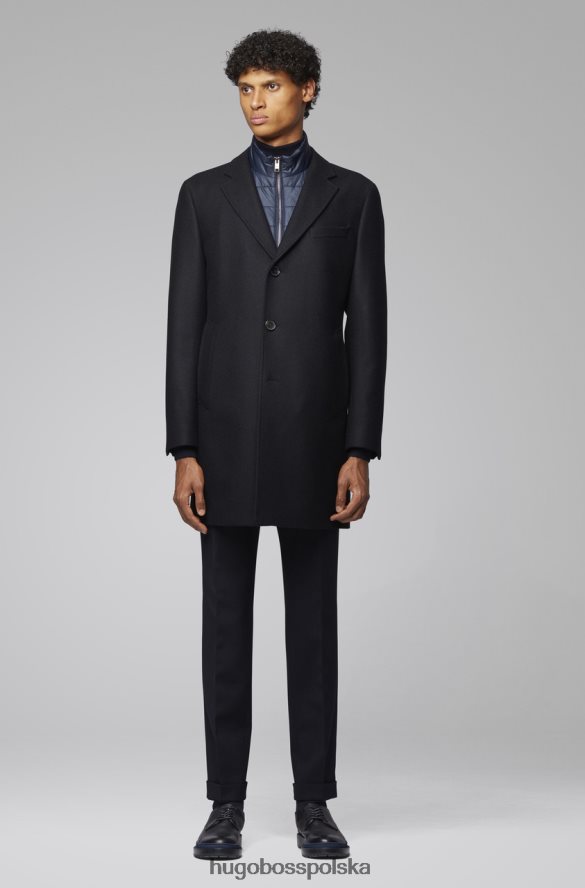 Hugo Boss płaszcz nadim 50417963 granatowy marynarka wojenna R0X0H6354