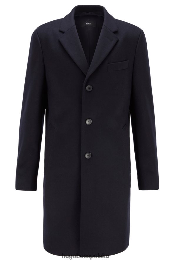 Hugo Boss płaszcz nye2 50438689** granatowy granatowy/camelowy R0X0H6331