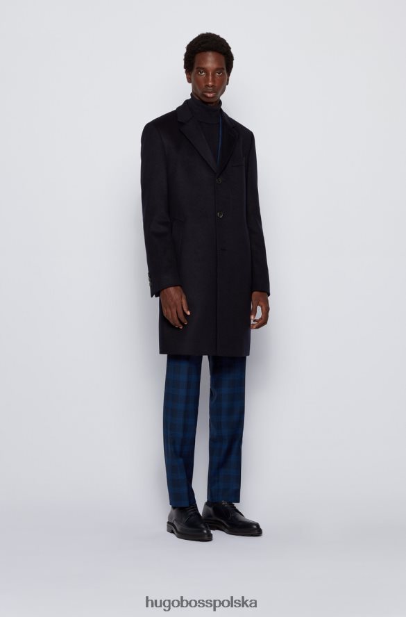 Hugo Boss płaszcz nye2 50438689** granatowy granatowy/camelowy R0X0H6331