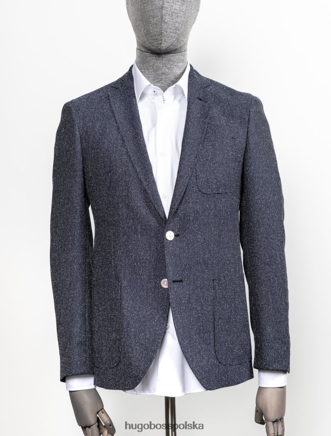 Hugo Boss płaszcz sportowy Raye 50404337** granatowy marynarka wojenna R0X0H6399
