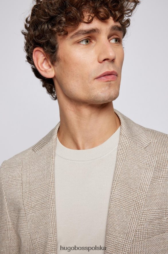 Hugo Boss płaszcz sportowy c-jaye 50469066 beżowy beżowy R0X0H648