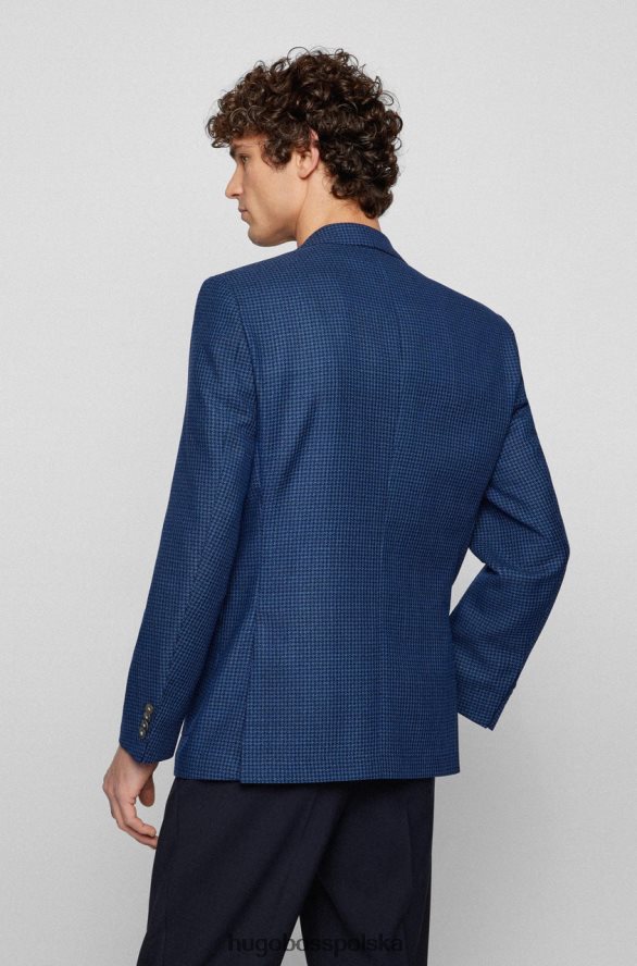 Hugo Boss płaszcz sportowy h-janson 50469014 niebieski niebieski R0X0H647