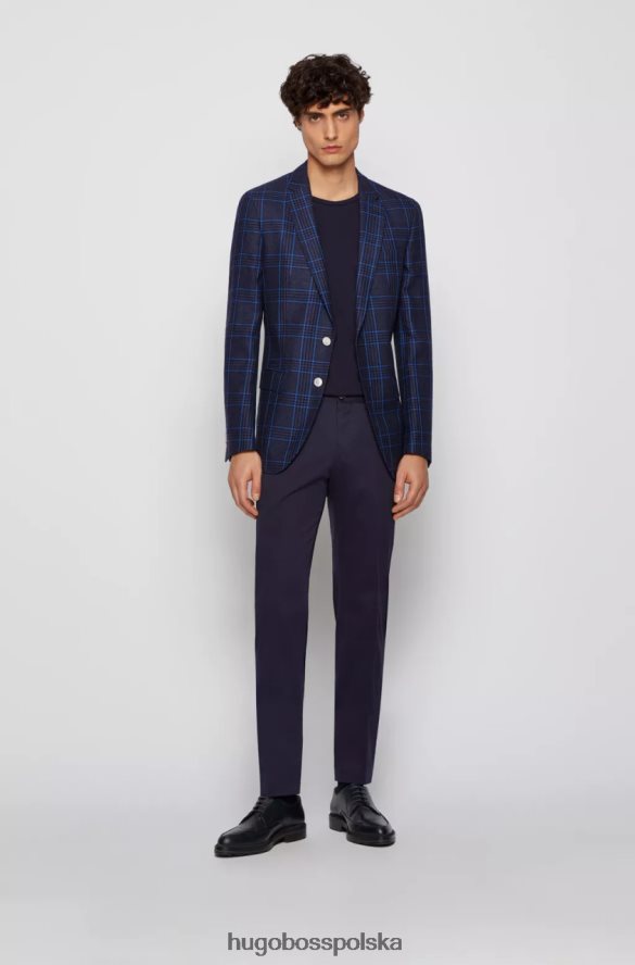 Hugo Boss płaszcz sportowy hartlay 50453704 medblue Medblue R0X0H622