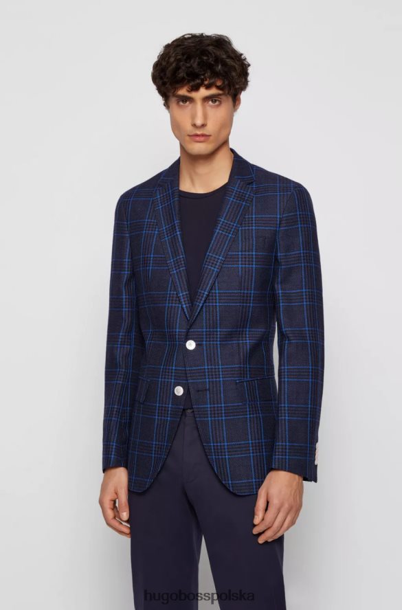 Hugo Boss płaszcz sportowy hartlay 50453704 medblue Medblue R0X0H622