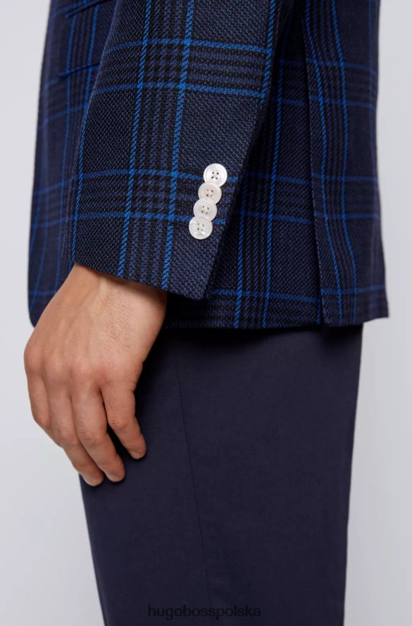 Hugo Boss płaszcz sportowy hartlay 50453704 medblue Medblue R0X0H622