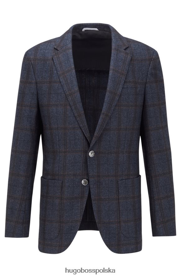Hugo Boss płaszcz sportowy haylon 50438688 ciemnoniebieski ciemny niebieski R0X0H6334
