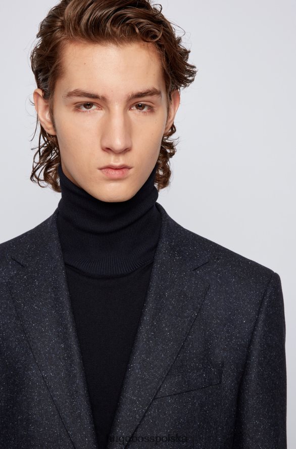 Hugo Boss płaszcz sportowy jestor 6 50438379 ciemnoniebieski ciemnoniebieski/oliwkowy R0X0H6337