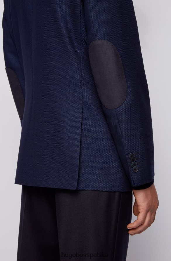 Hugo Boss płaszcz sportowy jestor 6 50438641 granatowy marynarka wojenna R0X0H6332