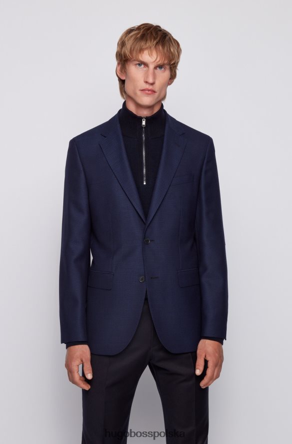 Hugo Boss płaszcz sportowy jestor 6 50438641 granatowy marynarka wojenna R0X0H6332