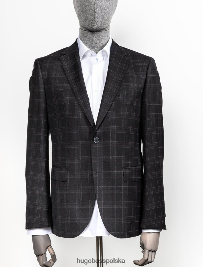 Hugo Boss płaszcz sportowy jewels6 50417794 czarny czarny R0X0H6400