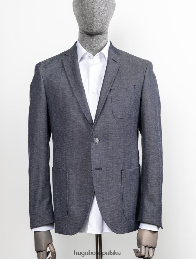 Hugo Boss płaszcz sportowy raye8 50417788** granatowy marynarka wojenna R0X0H6401