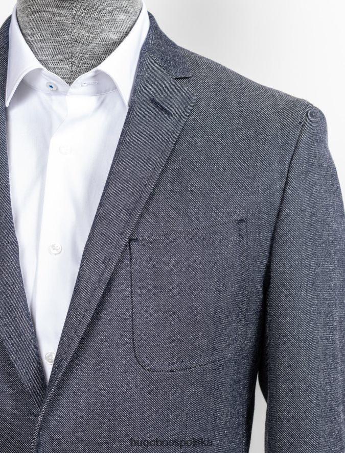 Hugo Boss płaszcz sportowy raye8 50417788** granatowy marynarka wojenna R0X0H6401