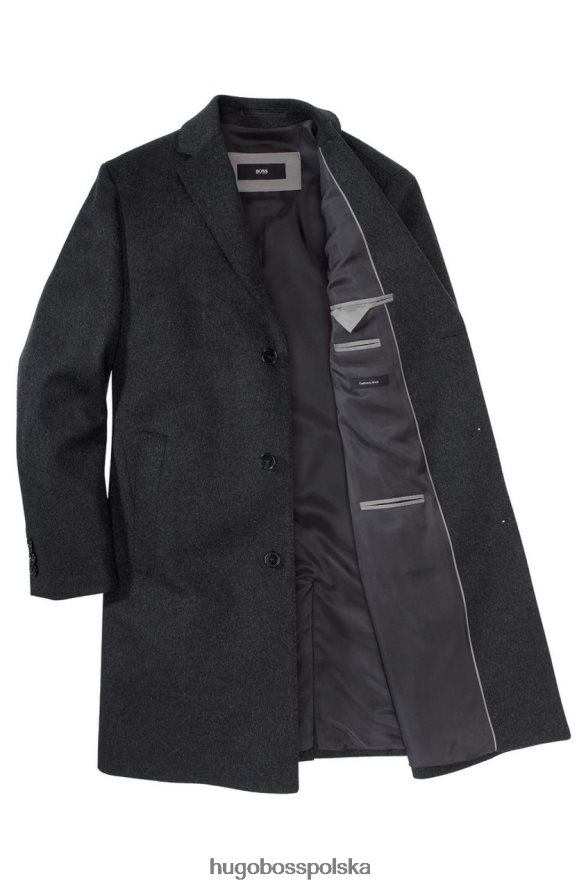 Hugo Boss płaszcz stratus3 50438702 camel wielbłąd/czarny R0X0H6227