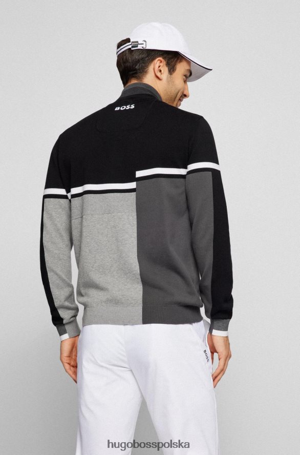 Hugo Boss półzarrim 50465707 czarny czarny/szary/czerwony R0X0H6108