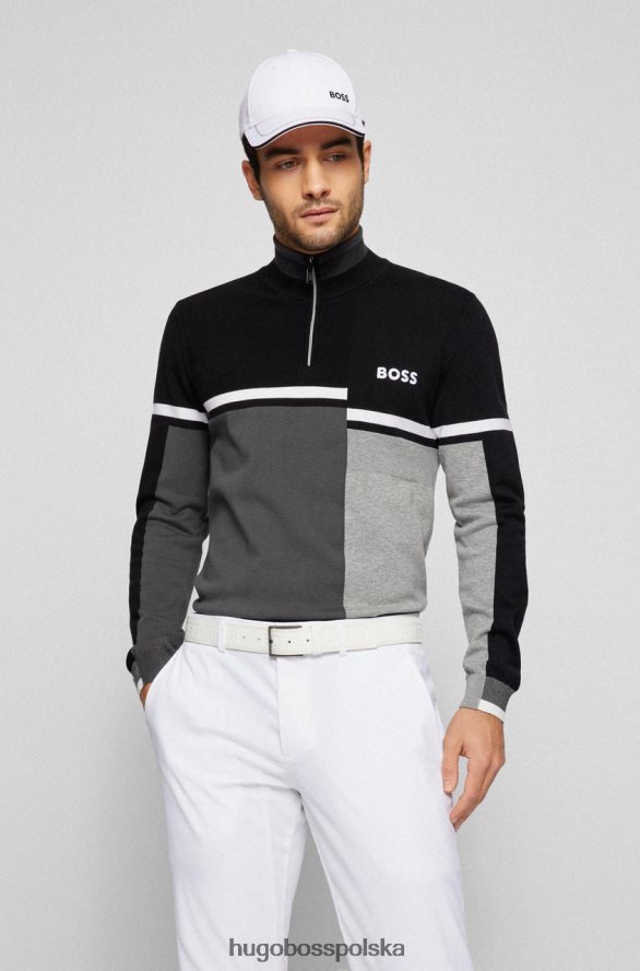 Hugo Boss półzarrim 50465707 czarny czarny/szary/czerwony R0X0H6108