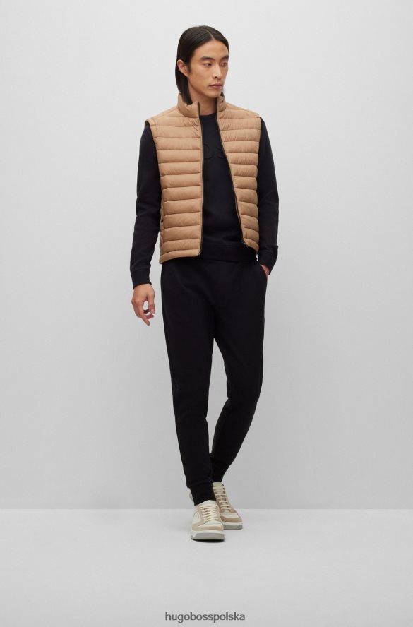 Hugo Boss pakowalna kamizelka z stonowanym logo w kolorze beżowym hugo beżowy R0X0H61835