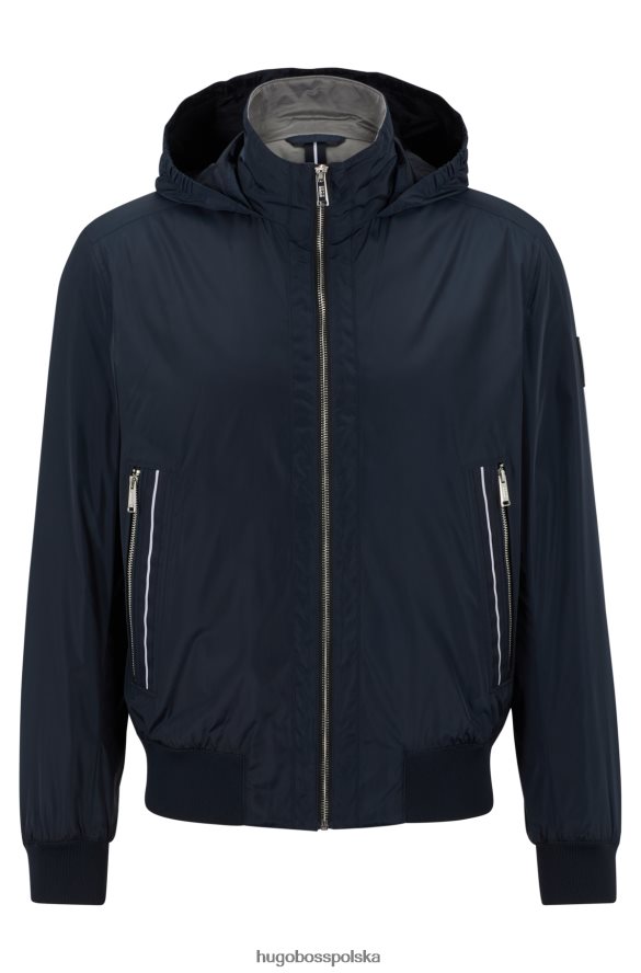 Hugo Boss wodoodporna kurtka porsche x z ekskluzywnymi detalami ciemny niebieski R0X0H64347