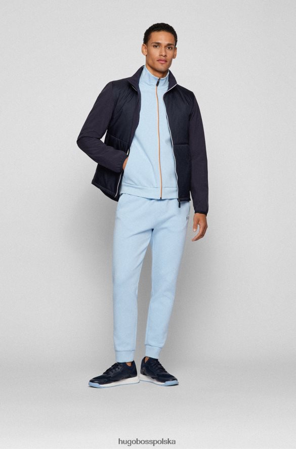 Hugo Boss wyściełana, wodoodporna kurtka z wielokolorowymi wykończeniami, hugo ciemnoniebieska ciemny niebieski R0X0H63101