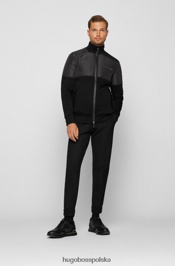 Hugo Boss x kurtka porsche shepherd 50457276 czarna czarny brązowy R0X0H6185