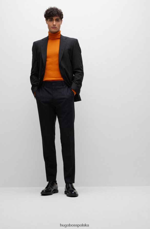 Hugo Boss Kurtka hugo o regularnym kroju z elastycznej, dziewiczej wełny w kolorze czarnym czarny R0X0H62055