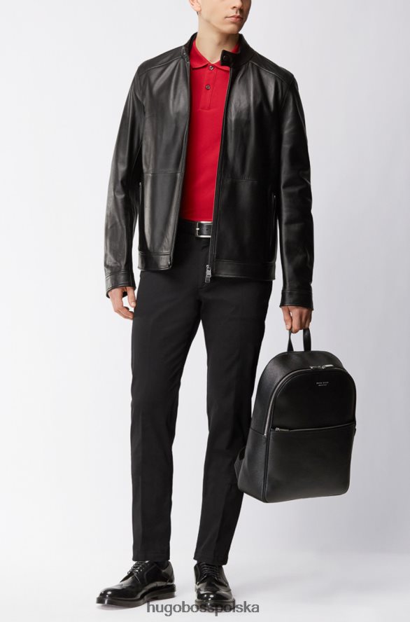 Hugo Boss kurtka skórzana norbas 50378660 czarna czarny R0X0H6409