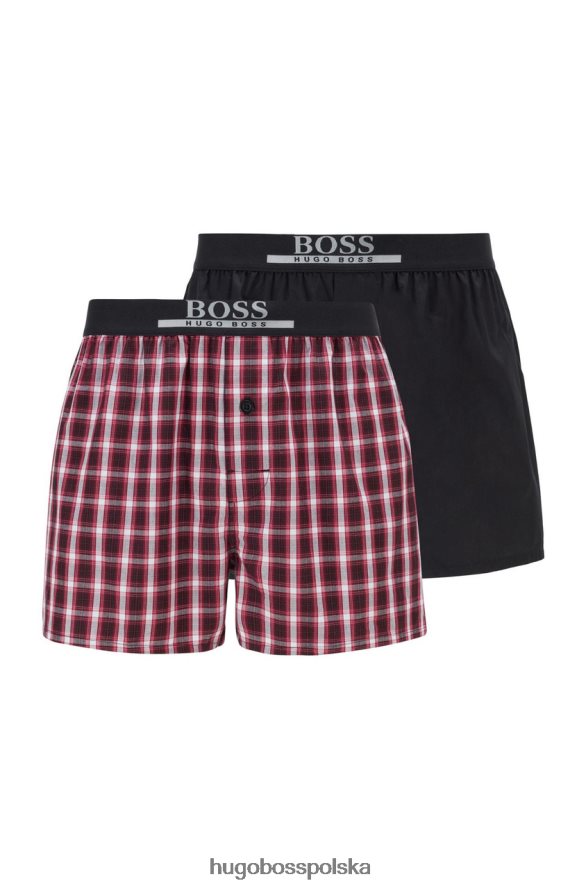 Hugo Boss 2 pary bokserek 50443212 czerwone czerwony R0X0H6276