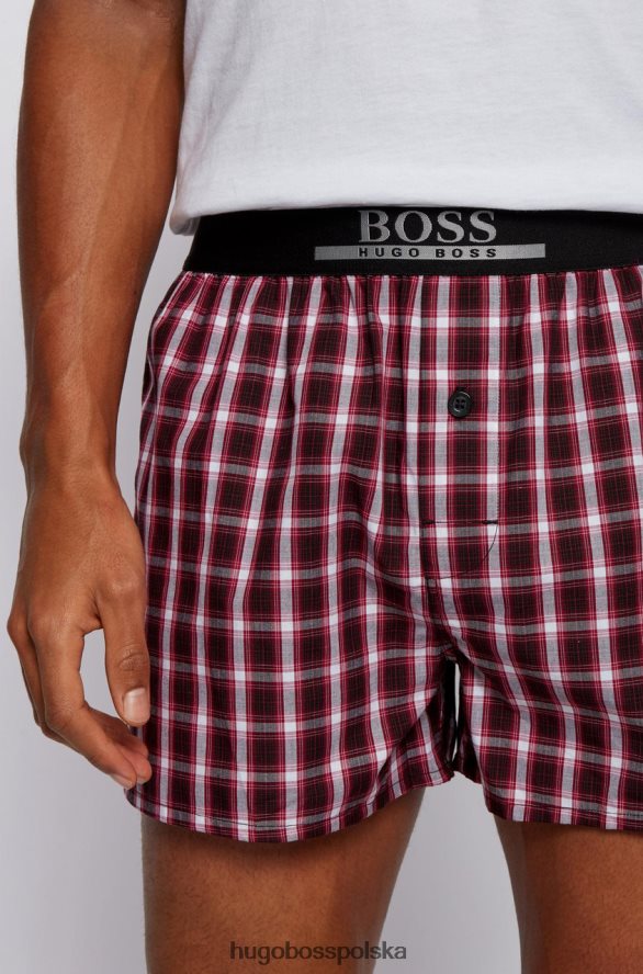 Hugo Boss 2 pary bokserek 50443212 czerwone czerwony R0X0H6276