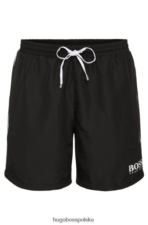 Hugo Boss krótka rozgwiazda do pływania - 50408118 czarna czarny/granatowy R0X0H6356