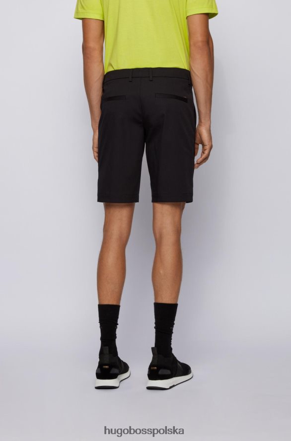 Hugo Boss krótki Liem 50423114 czarny Czarny czerwony R0X0H6263