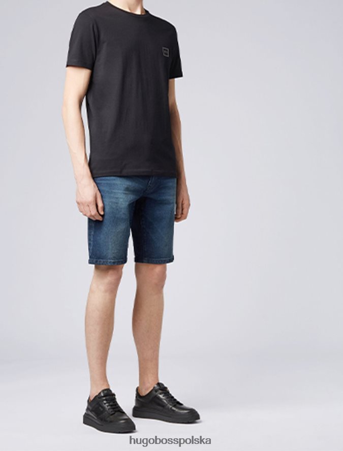 Hugo Boss spodenki jeansowe maine 50405599 ciemnoniebieskie ciemny niebieski R0X0H6422