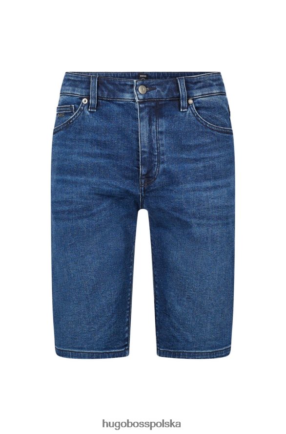 Hugo Boss spodenki jeansowe maine 50467369 ciemnoniebieskie ciemny niebieski R0X0H6109